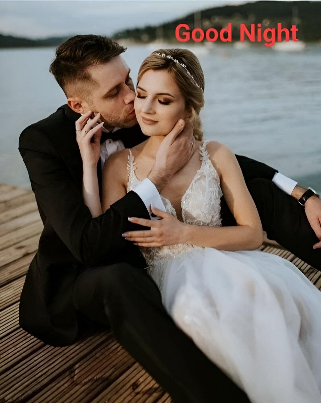 Good Night My Dear Hubby Fantastic Romantic Photo