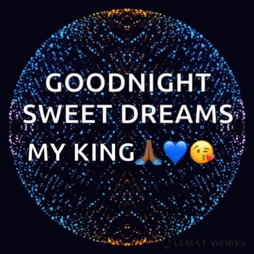 Good Night My King Sweet Dreams Sparkling Gif