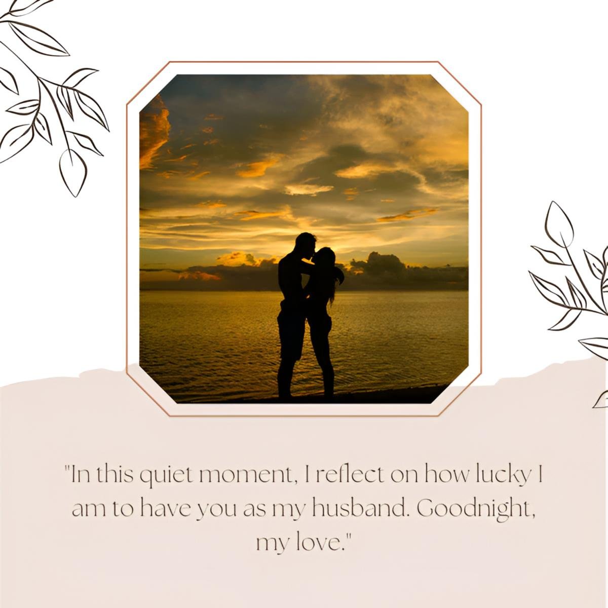 Good Night My Love This Romantic Messge For My Husband Sunset Image