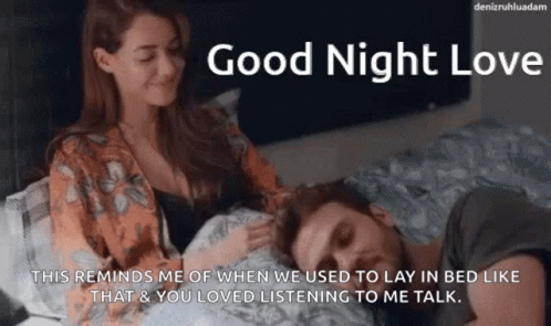 Good Night My Sweet Love And Sleep In Her Wife Lap Gif