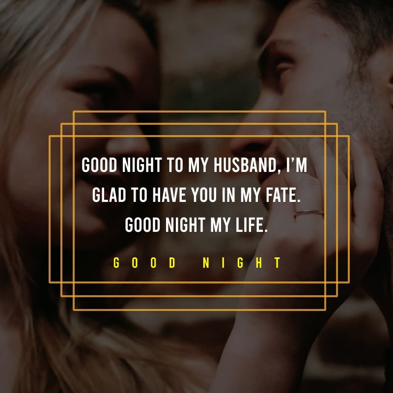 Good Night To My Husband Love Message Couple Picture