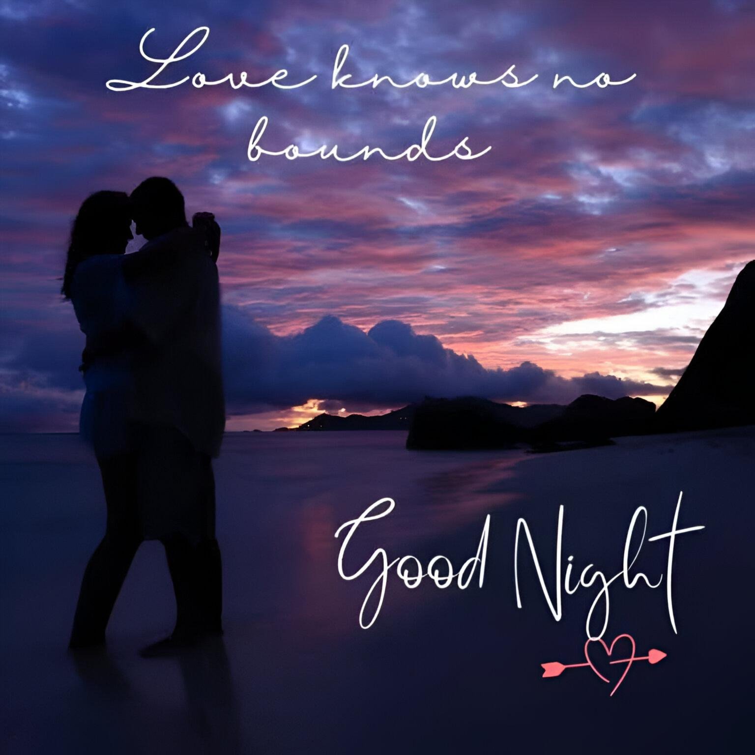 Romantic Good Night Hubby Awesome Heart Picture