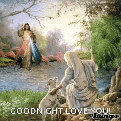 Good Night Jesus Love You With Nature Gif