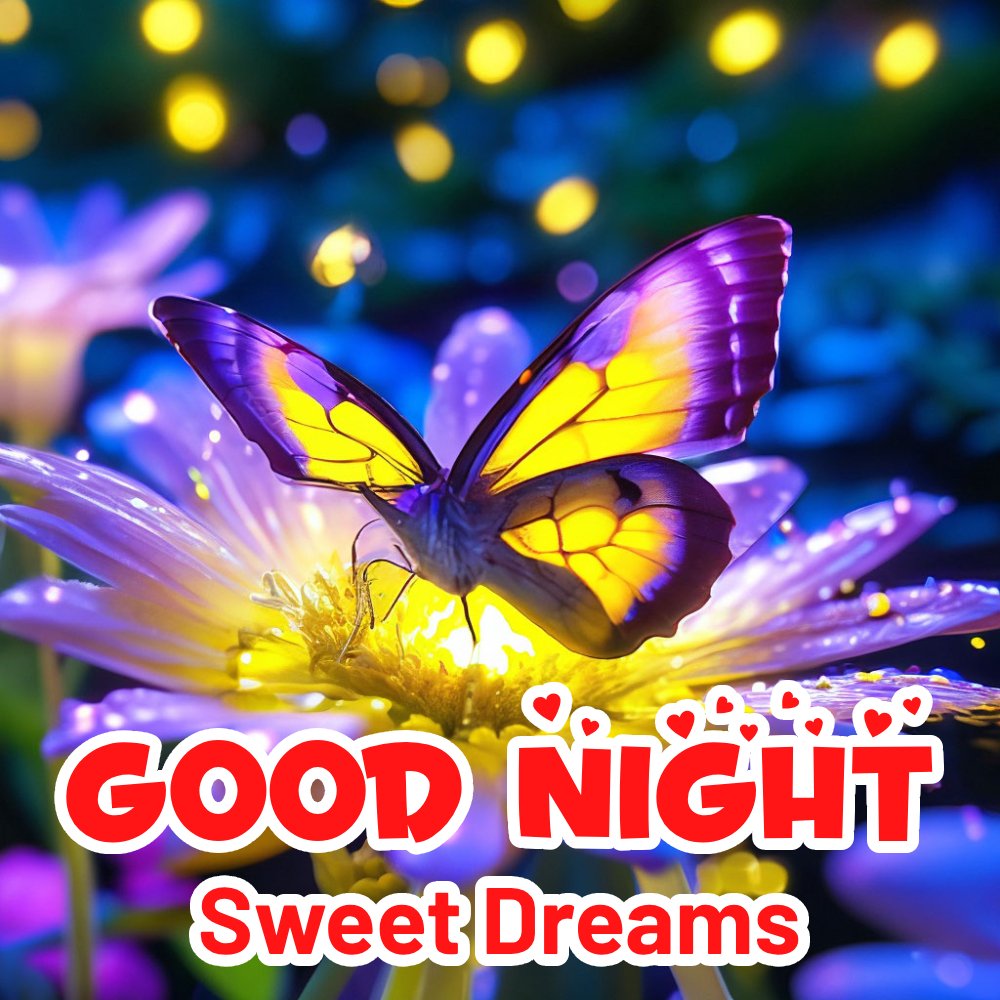 Good Night Butterfly Image